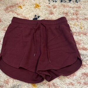 TNA Aritiza Deep Red Comfy Shorts